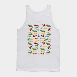 Thunderbirds Pattern Tank Top